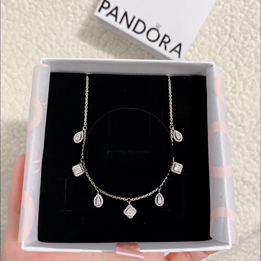 Authentic Pandora Geometric Shapes Necklace 💎